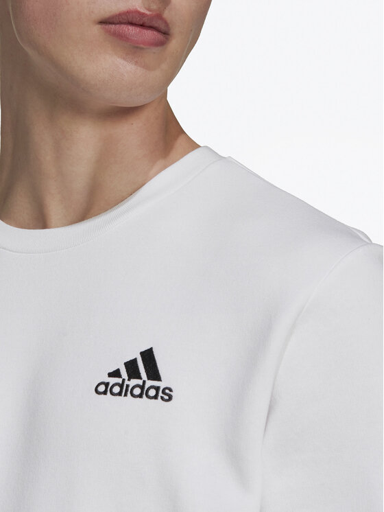 adidas adidas Μπλούζα Essentials H12220 Λευκό Regular Fit