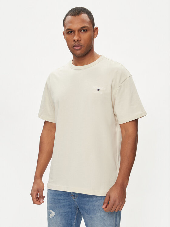 Tommy Jeans Tommy Jeans T-Shirt DM0DM18872 Béžová Regular Fit