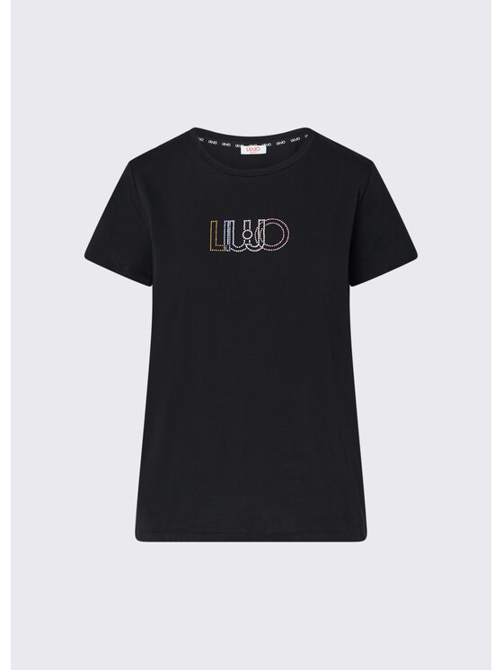 Liu Jo Liu Jo T-Shirt TF6251JS923W9415 Czarny Regular Fit
