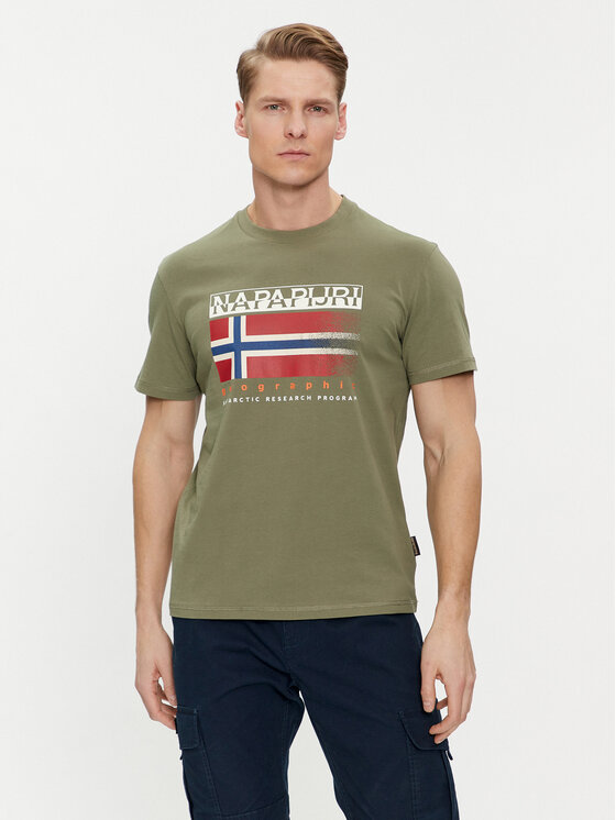 Napapijri T-shirt S-Aylmer NP0A4HTO Blu scuro Regular Fit