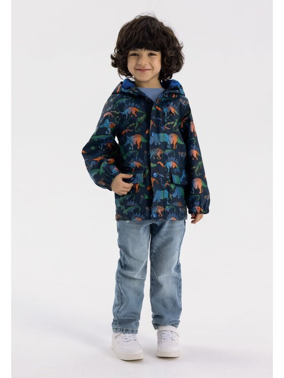 minoti minoti Kurtka przeciwdeszczowa C5505 Granatowy Regular Fit