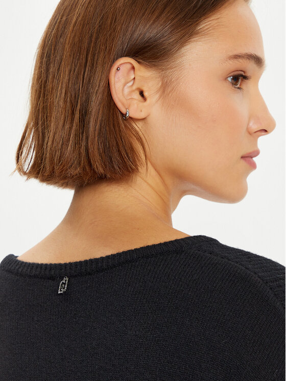 Liu Jo Liu Jo Trikotažinė suknelė WF4533 MS009 Juoda Regular Fit