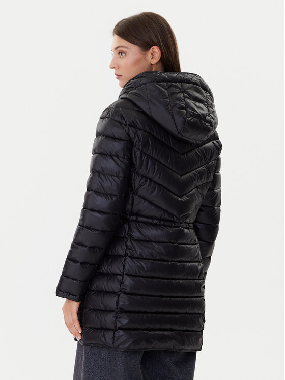 DKNY DKNY Cappotto invernale DLEMPV38 Nero Slim Fit