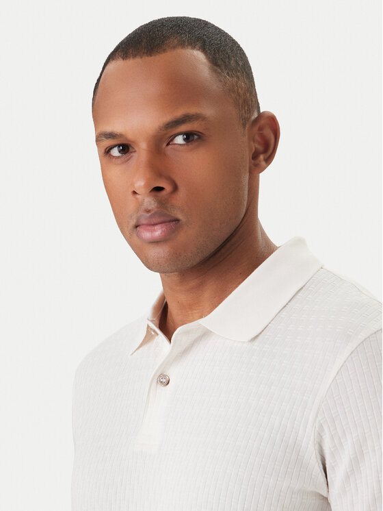 JOOP! JOOP! Polokošeľa Jorge 30101934 Écru Slim Fit