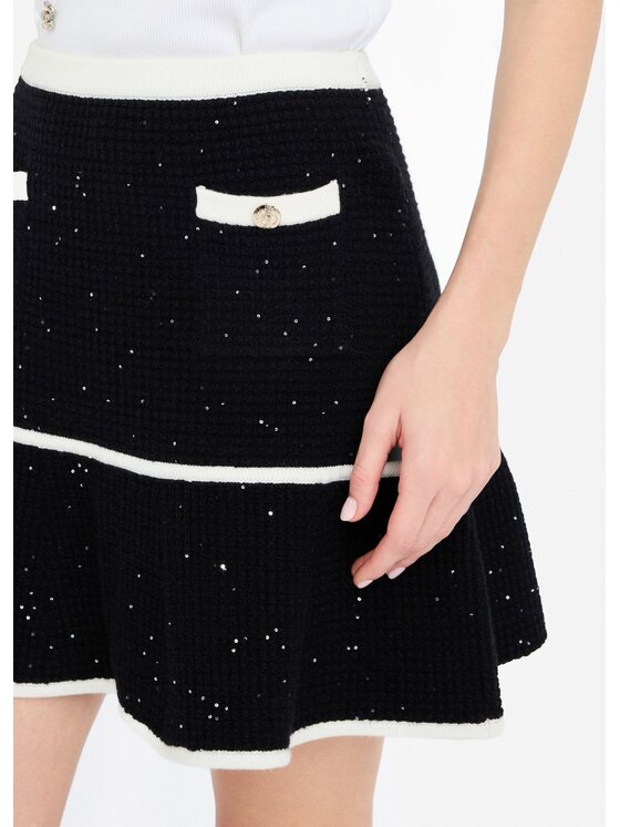 Liu Jo Liu Jo Minigonna CF5133MS18F03862 Nero Regular Fit