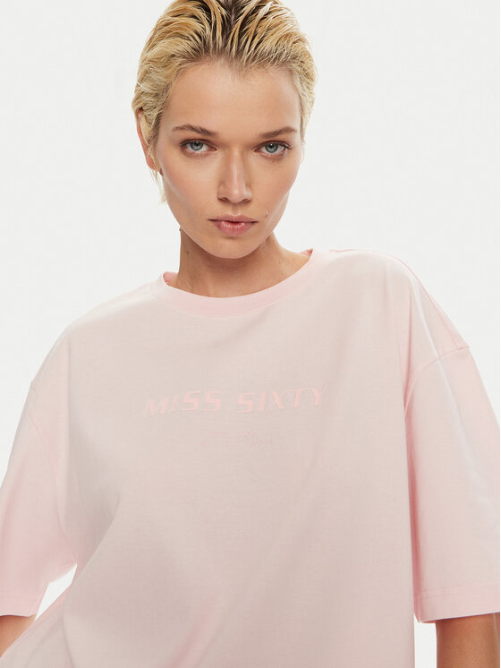 Miss Sixty Miss Sixty Tricou 6L2SJ2120000 Roz Regular Fit