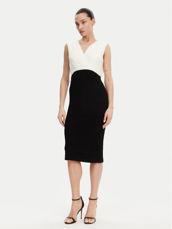 DKNY DKNY Koktélruha DD4KWD80 Fekete Slim Fit