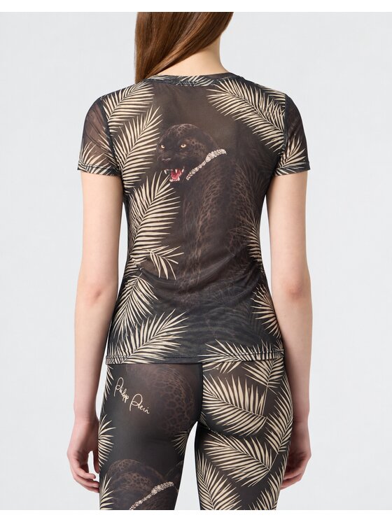 PHILIPP PLEIN PHILIPP PLEIN T-Shirt 32159 Czarny Skin Tight Fit