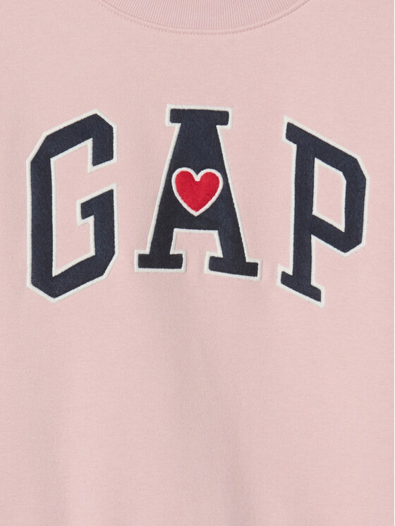 Gap Gap Bluza 628718-00 Różowy Regular Fit