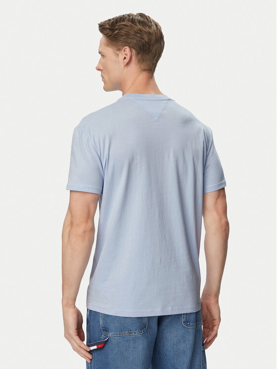 Tommy Jeans Tommy Jeans T-Shirt DM0DM20744 Niebieski jasny Regular Fit