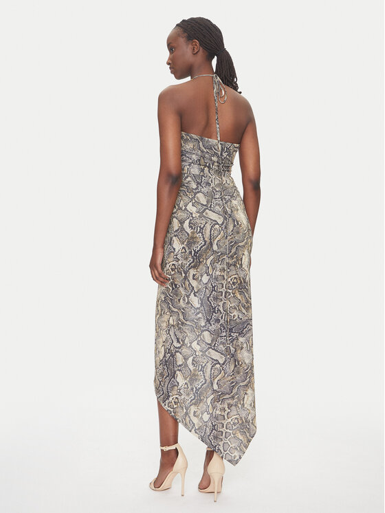 熱い販売 Just Cavalli Fit Slim Beżowy 78PAO932 koktajlowa Sukienka アニメ/ゲーム