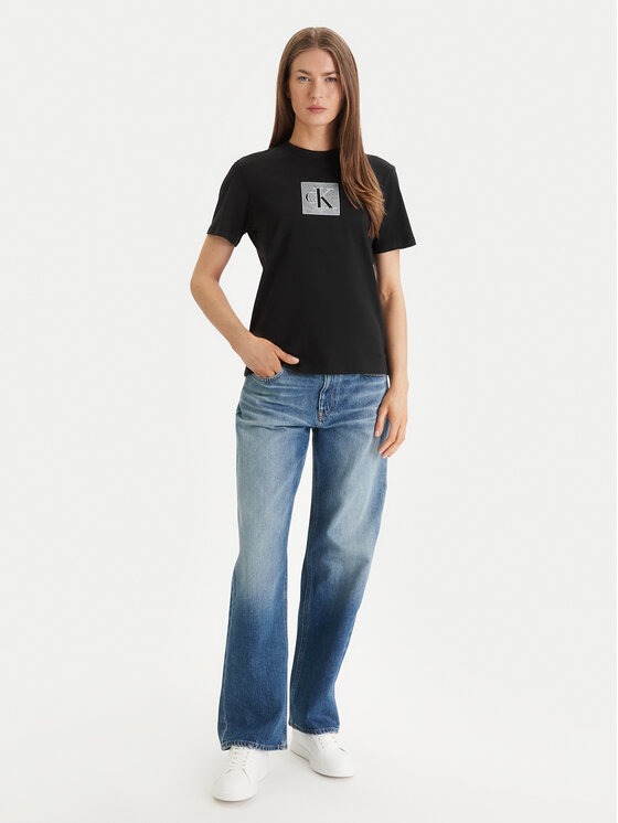 Calvin Klein Jeans Calvin Klein Jeans T-Shirt LV047F819G Černá Classic Fit
