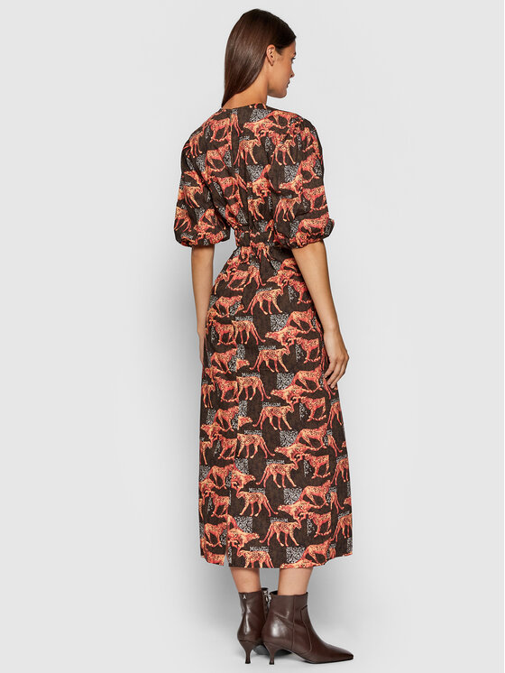 Remain Remain Sukienka letnia Ferna RM685 Kolorowy Regular Fit