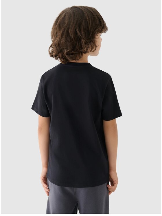 4F 4F T-Shirt 4FJWAW24TTSHM1552 Czarny Regular Fit