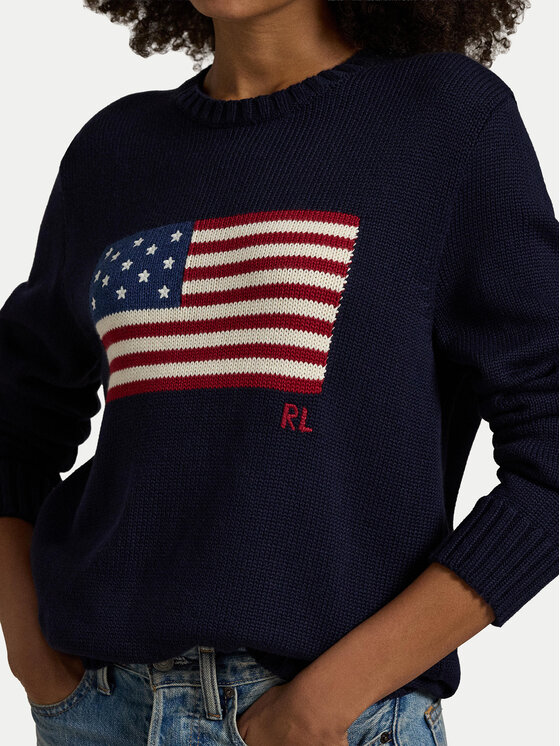 Polo Ralph Lauren Polo Ralph Lauren Πουλόβερ 710718281006 Σκούρο μπλε Regular Fit