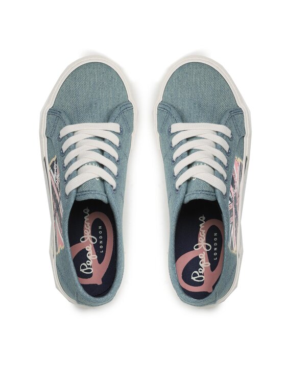 Pepe Jeans Pepe Jeans Tenis superge Brady Flag G PGS30563 Modra