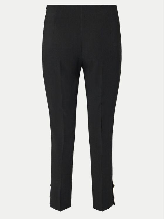Rinascimento Rinascimento Medžiaginės kelnės CFC0122858003 Juoda Regular Fit
