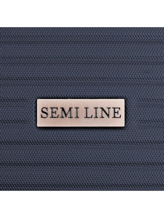 Semi Line Valigia rigida piccola T5642-2 Blu scuro