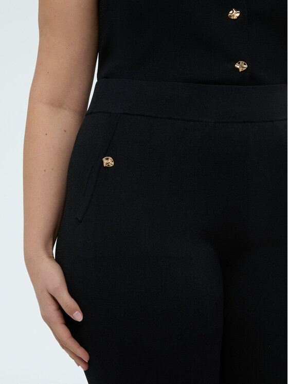 Fiorella Rubino Fiorella Rubino Pantaloni di tessuto P626L002327N033 Nero Flare Fit