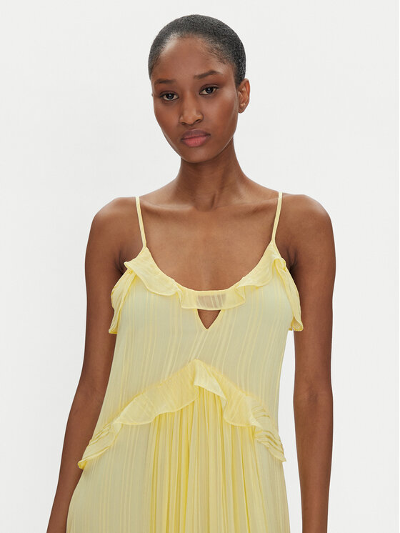 TWINSET TWINSET Φόρεμα καλοκαιρινό 251TP2262 Κίτρινο Loose Fit