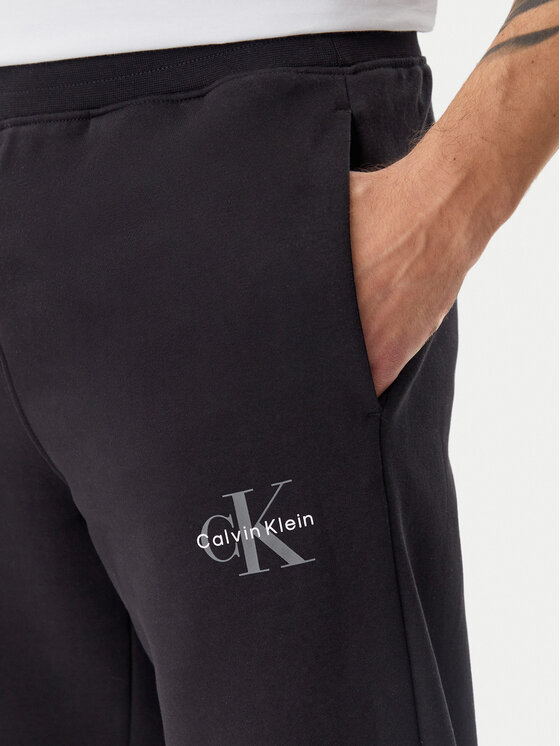 Calvin Klein Jeans Calvin Klein Jeans Spodnji del trenirke LV040BM802 Črna Regular Fit