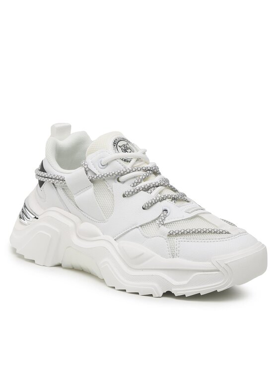 Plein Sport Plein Sport Sneakersy Runner AABS USC0351 STE003N Biela