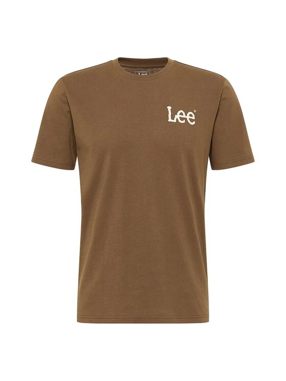 Lee Lee T-shirt ESSENTIAL TEE Marrone Regular Fit
