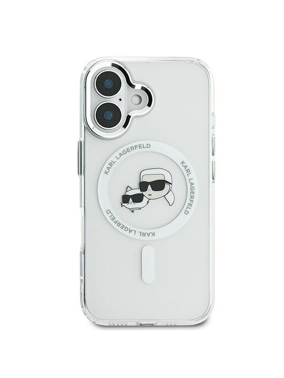 KARL LAGERFELD KARL LAGERFELD Etui na telefon Apple iPhone 16 Plus Biały