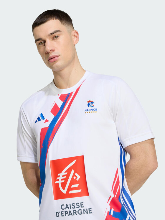 adidas adidas Koszulka techniczna FFHB Biały Slim Fit