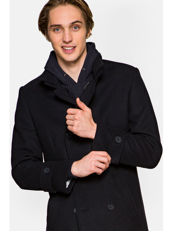 Lancerto Lancerto Płaszcz przejściowy Embrace 3 Czarny Regular Fit