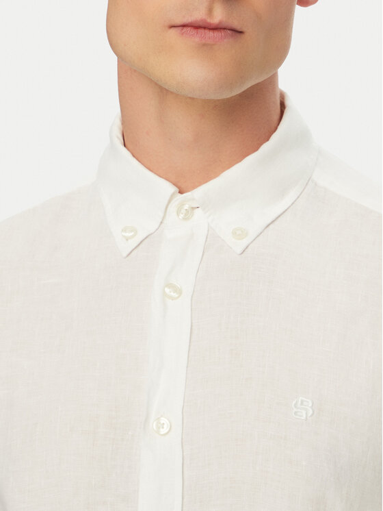 BOSS BOSS Marškiniai H-Liam 50556077 Balta Regular Fit