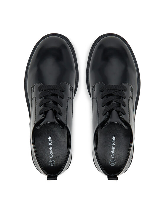 Calvin Klein Calvin Klein Oxfordy Low Cut Lace-Up Shoe V3X4-83182-1453 D Czarny