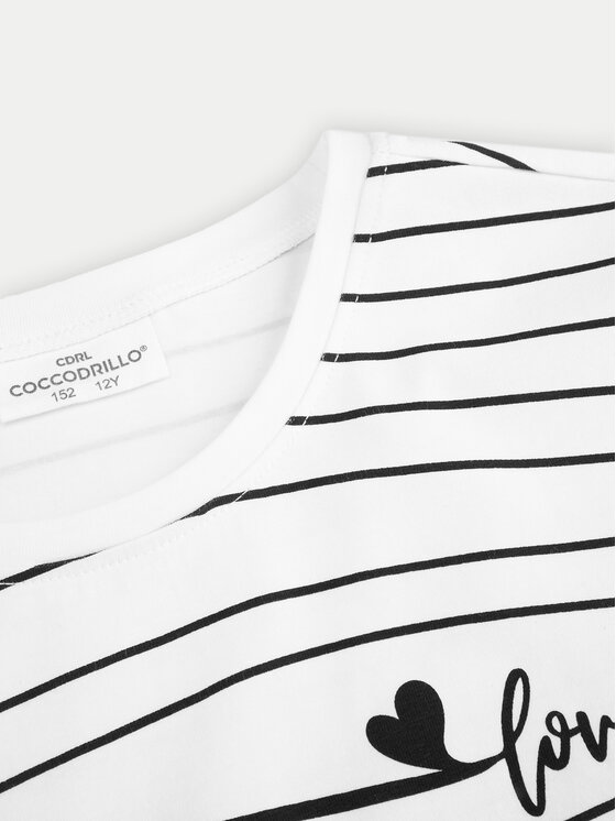 Coccodrillo Coccodrillo Tricou ZC4143213VGA Alb Regular Fit