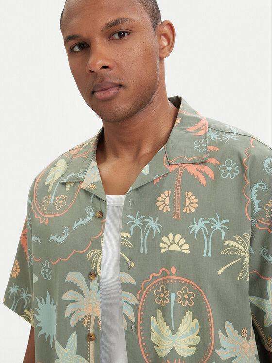 Billabong Billabong Košulja Vacay EBYWT03019 Tamno zelena Relaxed Fit