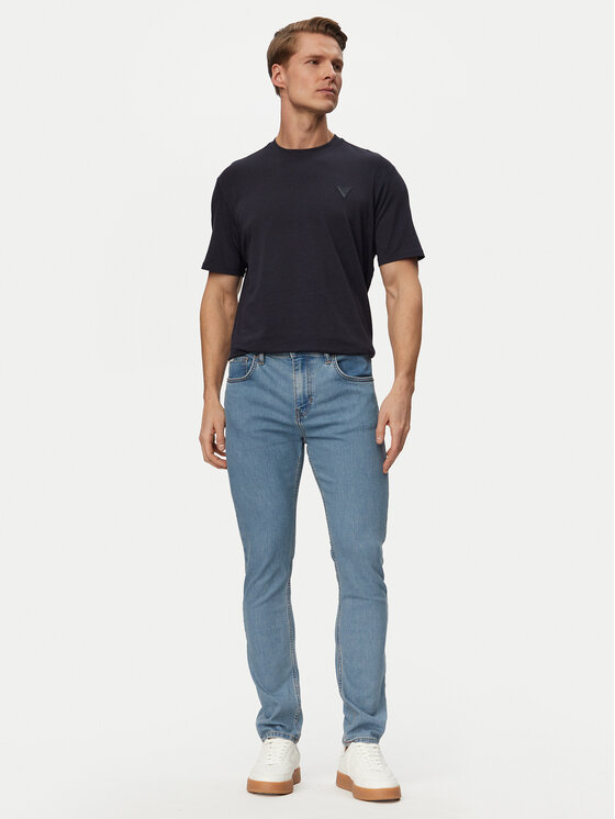 Guess Guess T-Shirt M6GI21 K3053 Σκούρο μπλε Regular Fit