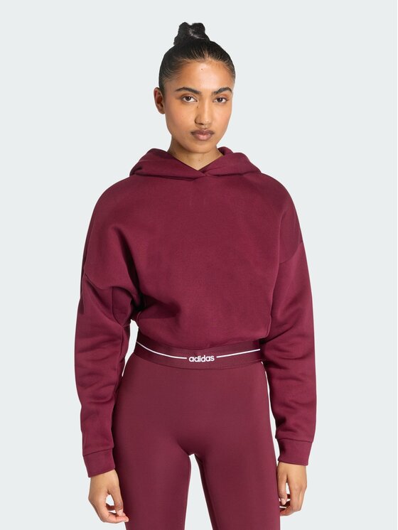 adidas adidas Bluza techniczna 158863 Bordowy Loose Fit