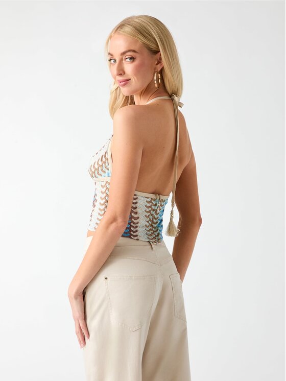 Guess Guess Top 183108 Modrá Classic Fit