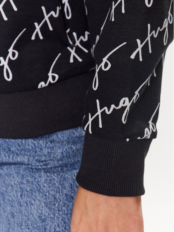 HUGO Hugo Mikina Relaxed Hoodie 2 50489131 Čierna Regular Fit