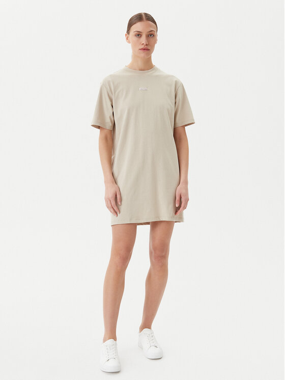 Calvin Klein Jeans Calvin Klein Jeans Každodenní šaty J20J225289 Béžová Relaxed Fit