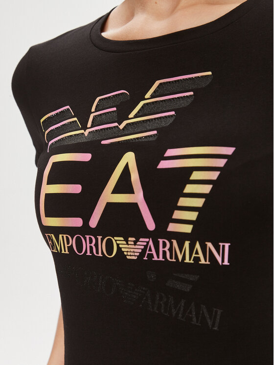 EA7 Emporio Armani EA7 Emporio Armani Marškinėliai 3DTT30 TJFKZ 1200 Juoda Slim Fit