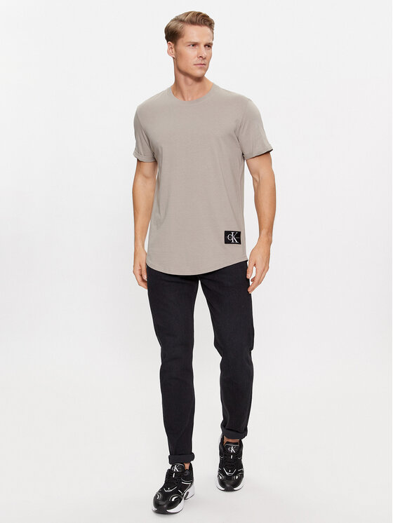 Calvin Klein Jeans Calvin Klein Jeans Póló J30J323482 Bézs Regular Fit