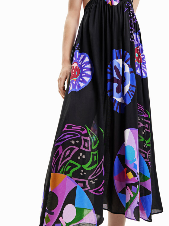 Desigual Desigual Sukienka letnia 23SWMW21 Kolorowy Regular Fit
