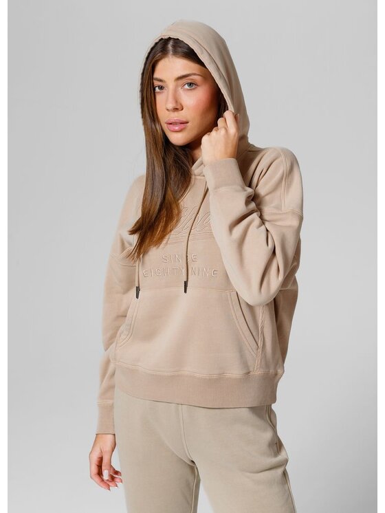 PITBULL PITBULL Bluza Bluza damska z kapturem Washed Manzanita II XS/S Beżowy Regular Fit