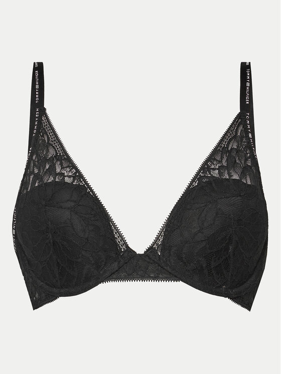 Tommy Hilfiger Tommy Hilfiger Bralette krūšturis UW0UW05242 Melns
