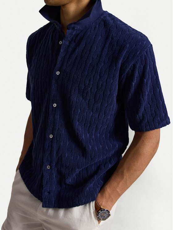Polo Ralph Lauren Polo Ralph Lauren Srajca 710B19621001 Mornarsko modra Regular Fit