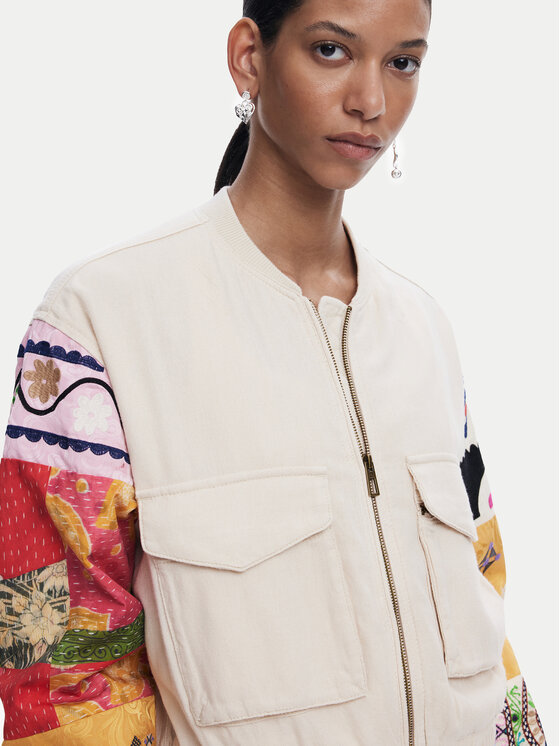 Desigual Desigual Bomber Austin 25SWEW51 Bež Regular Fit