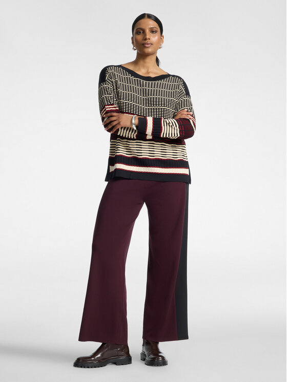 Elena Mirò Elena Mirò Sweter M051Z000813N0C1 Bordowy Boxy Fit