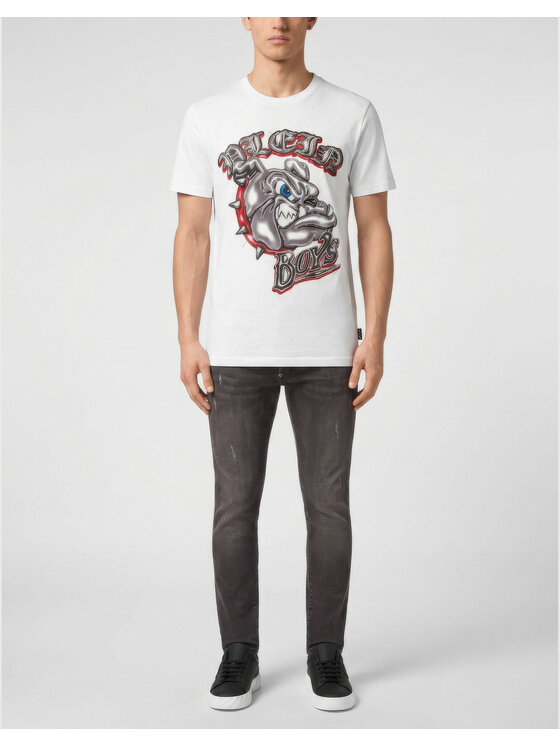 PHILIPP PLEIN PHILIPP PLEIN Tričko 31608 Biela Regular Fit