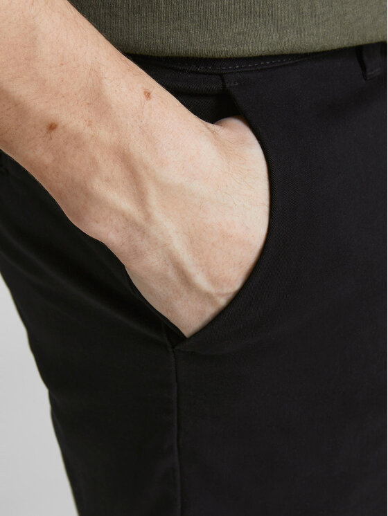Jack & Jones Jack & Jones Szorty materiałowe Dave 12182549 Czarny Regular Fit