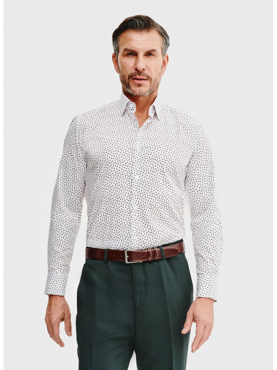 Pako Lorente Pako Lorente Koszula P25SF-1X-045 Biały Slim Fit